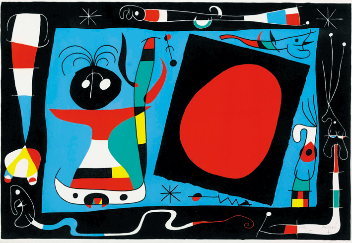  胡安·米罗 Joan Miró ——照镜子的女子